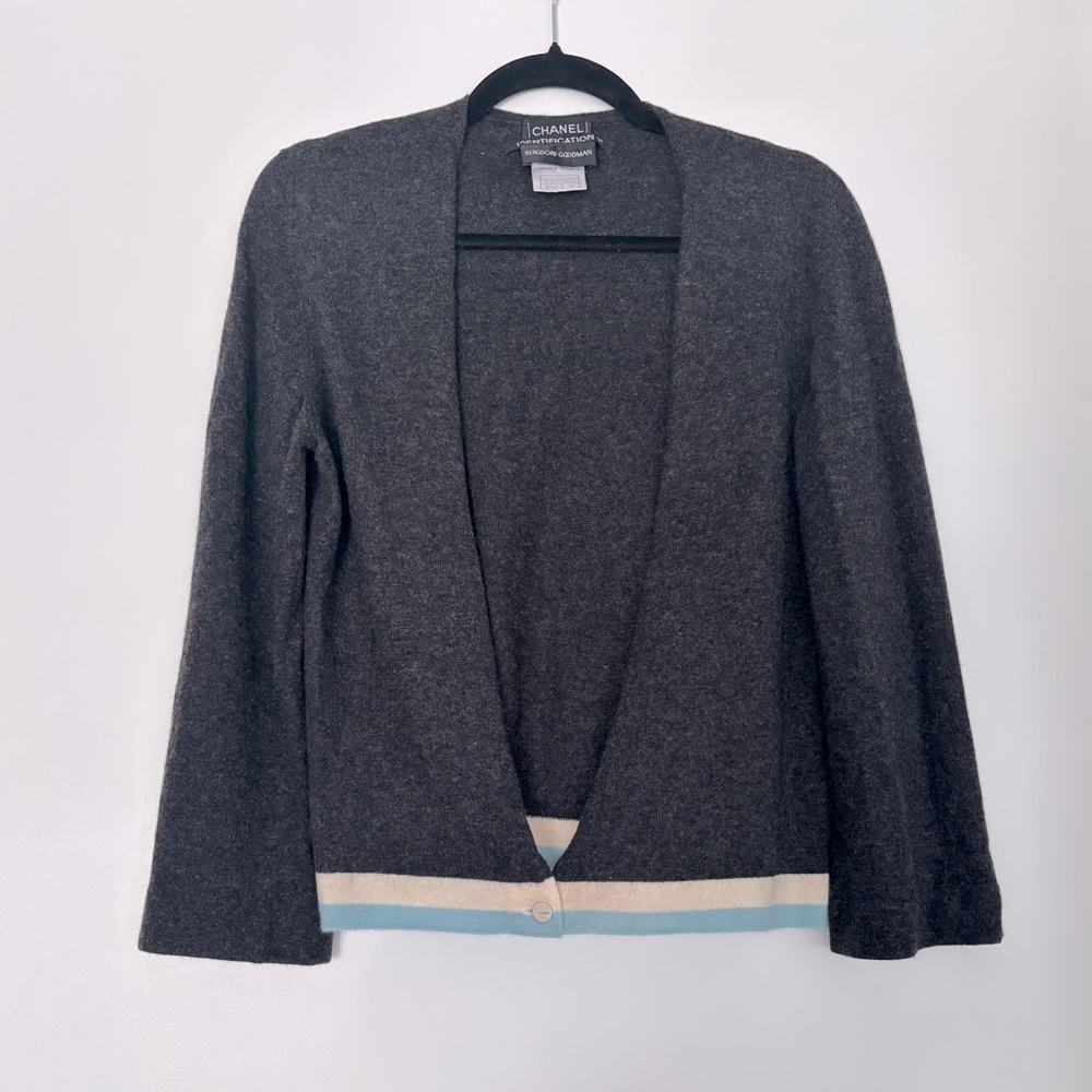 Authentic Chanel cashmere cardigan in size medium